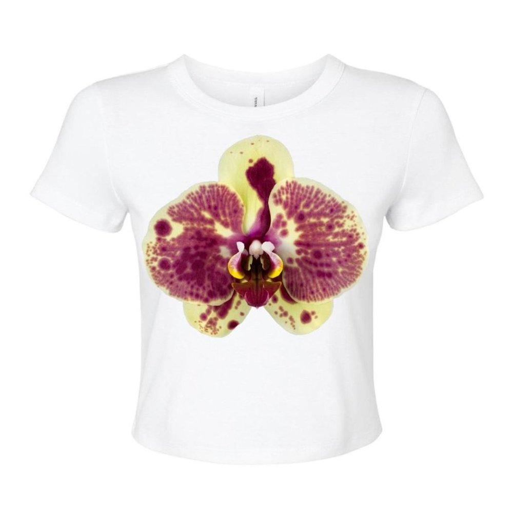 EN FLEURS JUMBO FLOWER BABY TEE — ORCHID